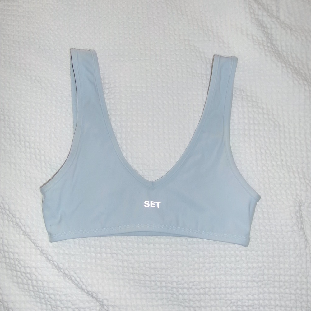 Blue Set Active Sports Bra